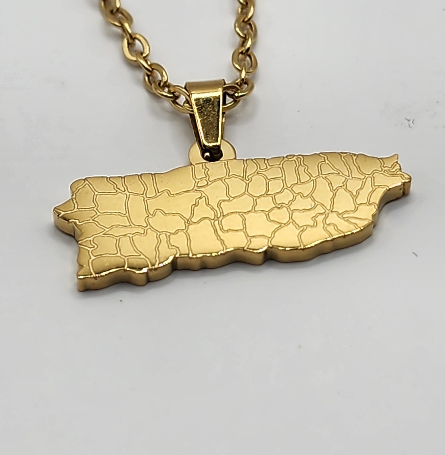 PR - NECKLACE MAP GOLD