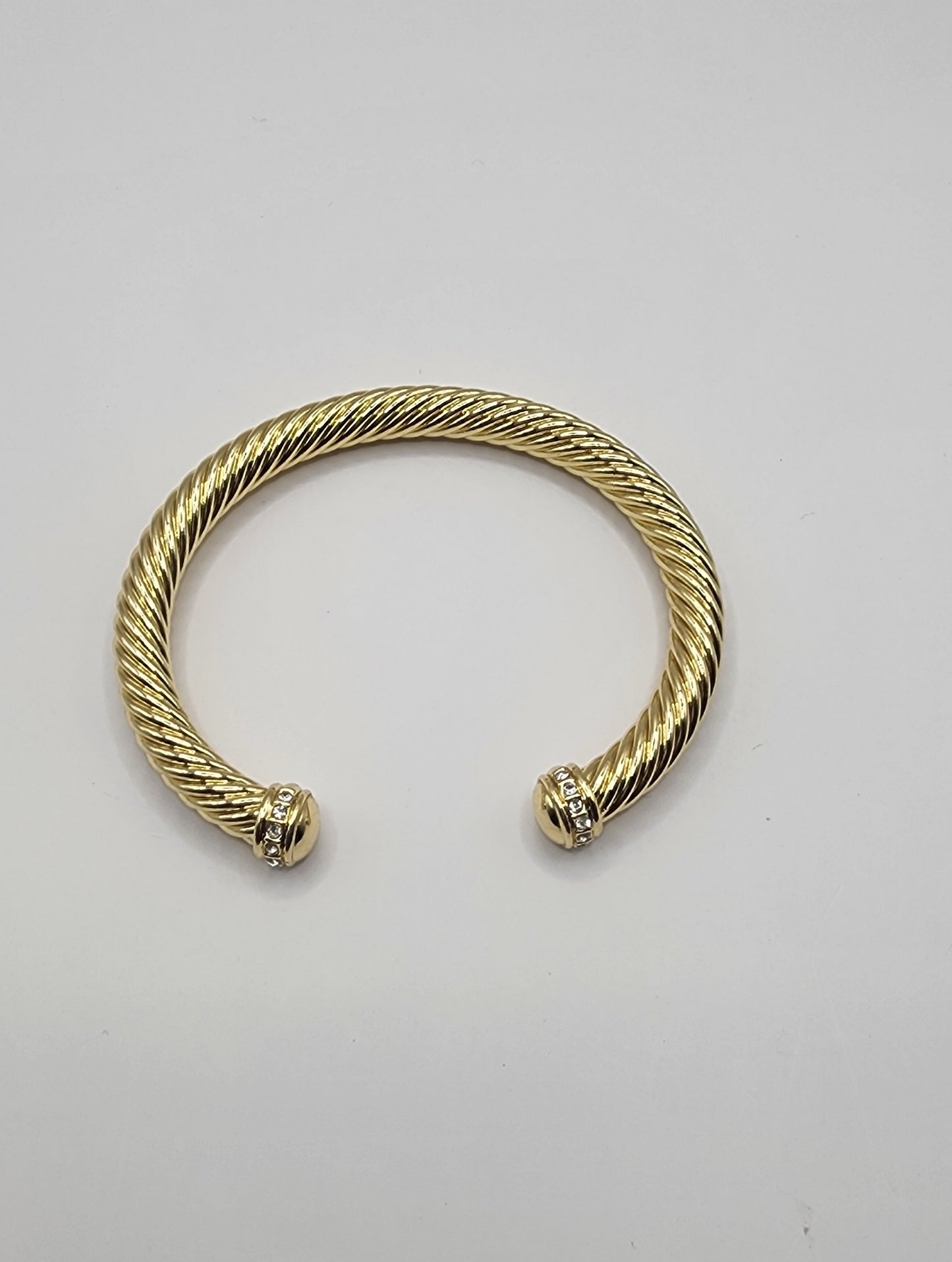 Zamara Gold Bracelet - Rhinestone