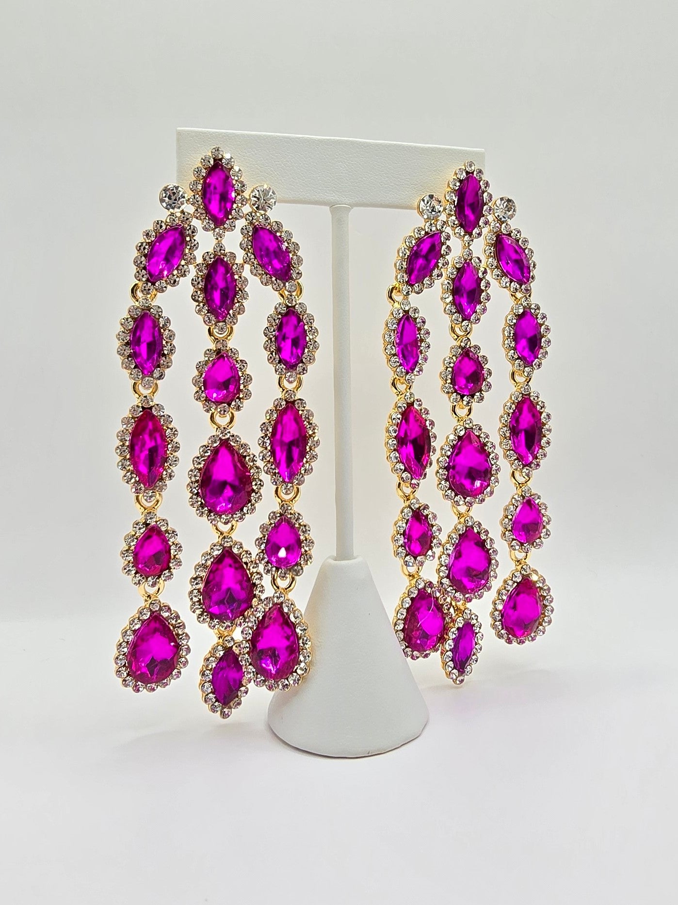 MARIA FUCHSIA EARRINGS