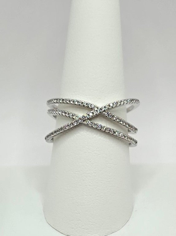 Silver 925 - Criss Cross Ring