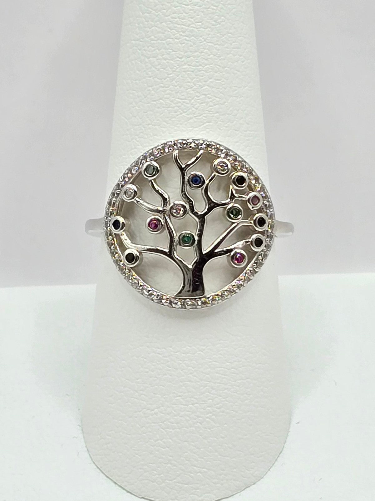 Silver 925 - Colors Tree of Life Rings