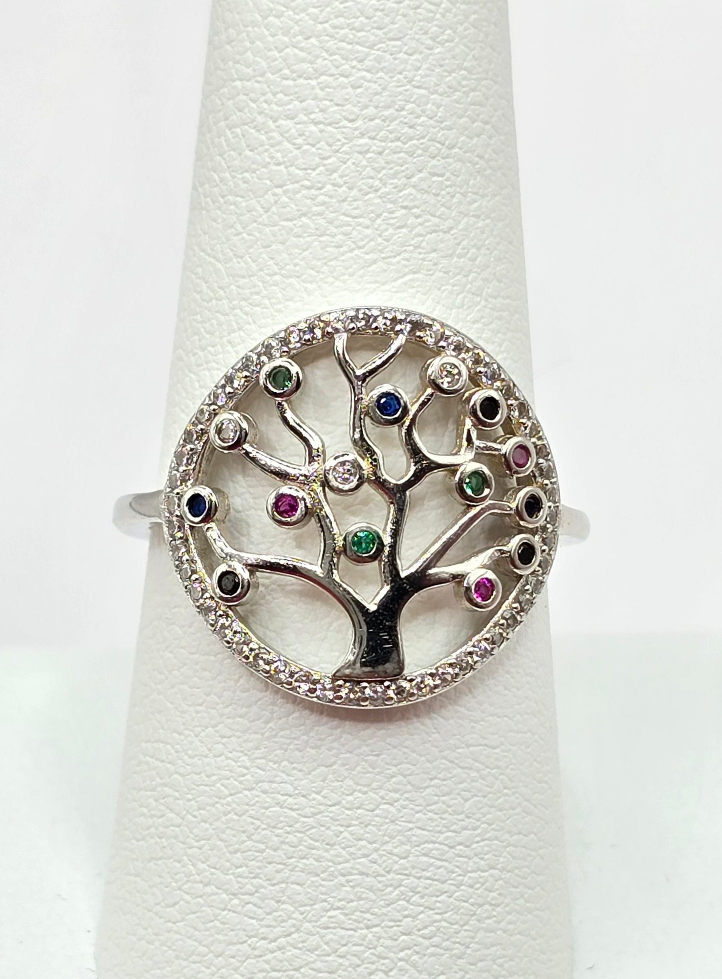 Silver 925 - Colors Tree of Life Rings