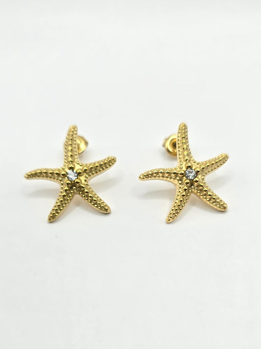 Starfish Gold Earrings