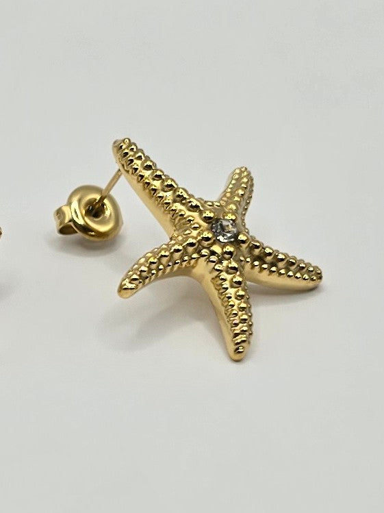 Starfish Gold Earrings